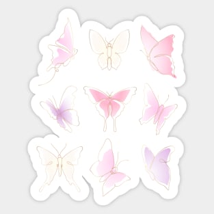 Flying butterfly Sticker